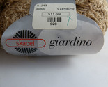 Skacel Giardino Cotton Yarn  Lot of 2 each 50 Grams color 6055 light brown - £7.62 GBP
