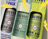 pack of 3 -  Dish Soap Meyer&#39;s  Exclusive 16 oz ea Lemon, Lavender, &amp; Basil - £28.02 GBP