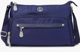 bg by baggallini El Paso Crossbody Bag, Blue, Polyester RFID, New $59.99 - $34.73 CAD