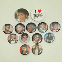Michael Jackson Pin Button Vintage Badge Pinback (Lot Of 13) - £25.45 GBP
