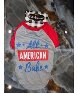 Woof Pet Apparel All American Babe Dog Tee Shirt Size L NEW - £14.92 GBP