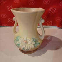 Vintage Hull L-4 6 1/2 Wildflower Vase Pottery Art Double Handled USA Light Pink - £30.32 GBP