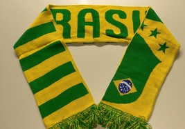 Official License Product Soccer Scarf WORLD National Soccer Team BRASIL - £19.98 GBP