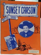 SUNSET CARSON - MTN BALLADS / ORIGINAL 1946 SOUVENIR PROGRAM - VG CONDITION - $20.00