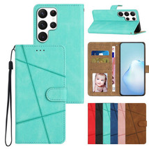 For Samsung Galaxy S24 S23 S22 S21 20 Leather Wallet Flip back Case - £41.56 GBP