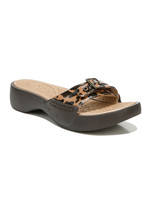 NWB-DR. SCHOLL&#39;s ~Size 10~ Rock On Leopard Print Sporty Slide Sandals Shoes New! - £39.11 GBP