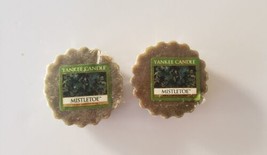 Lot of 2 Sealed Yankee Candle Mistletoe .8 oz  Wax Tarts Potpourri NEW - £7.59 GBP