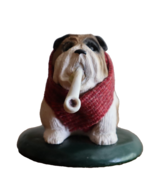 Vtg Byers Choice Carolers 1998 Bulldog English Bull Dog Professor Pipe S... - $621.38 MXN