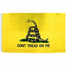 Don&#39;t Tread on Me Flag 4x6 FT Banner Gadsden Tea Party Patriot Conservative USA - £18.06 GBP