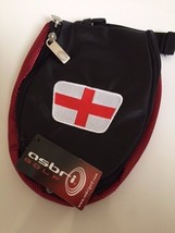 BRAND NEW ASBRI FLAME ENGLAND CRESTED GOLF POUCH BAG FOR VALUABLES - $15.96