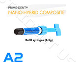 Prime Dent VLC Nano Hybrid Composite A2 Light Cure 4.5 gram syringe  001... - $15.99