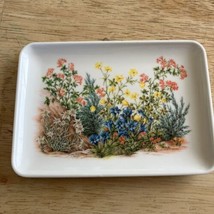 RDe Import  Woodland Wildflower Mini Melamine Trinket Dish Tray VINTAGE - $15.88