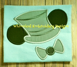 Mickey Groom Applique Machine Embroidery Design - $4.00