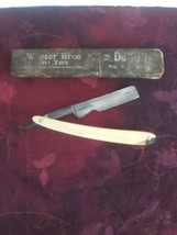 Antique Straight Razor By Miller &amp; Co. Detroit Michigan &quot;Manganese&quot; Stee... - $31.67