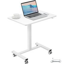 VEVOR Mobile Standing Desk, 28"-44" Gas-Spring Height Adjustable Sit-Stand Desk, - $2,482.91 MXN