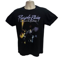 Prince And The Revolution Mens Black Graphic T-Shirt Medium Purple Rain ... - $24.74