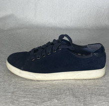 Vionic Sunny Brinley Women&#39;s Water Resistant Suede Sneaker Sz 5 Navy Blue - £29.39 GBP