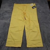 Dickies Pants Mens LG Yellow Tie On Waist Straight Leg Medical Uniform B... - $22.75