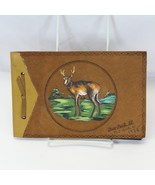 Deer Park IL Leather Cover Photo album 1936 with 3 B&amp;W Photos + Blank Pages - $29.45 CAD