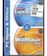 Quicken Legal Business Pro 2006 &amp; Quicken WillMaker Plus 2006 (PC Home &amp;... - £32.53 GBP
