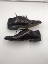 Made in Czechoslovia Continental by Cisco 11 D Wingtip dress Brown Leath... - $14.84