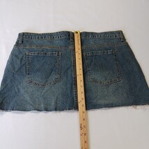 No Boundaries 144665QD Women's Blue Cotton Blend Mini Denim Skirt Size XL(16-28) image 7