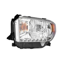 Headlight For 2014-17 Toyota Tundra Driver Side Chrome Housing Clear Lens -CA... - $281.44