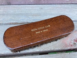 VTG 100% Horse Hair Clothing / Shoe Brush Made in Israel - $9.89