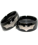coi Jewelry Black Tungsten Carbide BatMan Wedding Band Ring-193 - £54.92 GBP