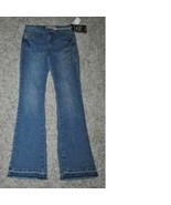 Girls Jeans Denim Vanilla Star Blu Adjustable Waist Flare Embellished St... - £13.24 GBP