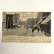South Main Street Jamestown, NY Postcard 1904 Antique National Art Views 1c RPPC - £20.78 GBP