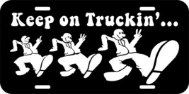 Keep On Trucking Truckin Assorted Colors Black Novelty License Plate 1 - £7.20 GBP