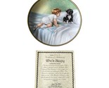 Bessie Pease Gutmann &quot;A Child&#39;s Best Friend&quot; Plate with COA &quot;Who’s Sleep... - $12.99