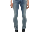 DIESEL Uomini Jeans Aderenti Sleenker Solido Blu Taglia 28W 32L 00SWJF-R... - $68.39