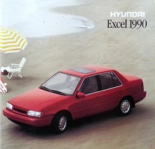 1990 Hyundai EXCEL sales brochure catalog US 90 GL GS GLS - £4.70 GBP
