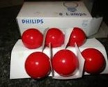 red bulb 7 1/2 s/r Philips 7 1/2 watts 120v medium screw lamp  - $2.70