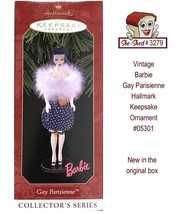 Barbie Gay Parisienne  Hallmark Keepsake Ornament 05301 NIB Vintage 1999 - £15.88 GBP