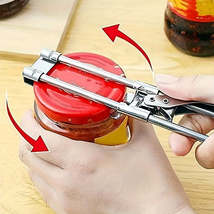 Adjustable Stainless Steel Jar Opener Easy Lid Gripper Tool - £11.95 GBP