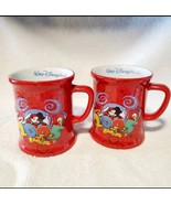 Disney World Mug 2005 Where the Party Never Ends Red w Embossed Characte... - $24.74