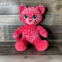 Build A Bear Pink Leopard Cat Cheetah Plush Stuffed Animal Soft Wiskers - £8.82 GBP