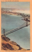 Antique Postcard The Golden Gate Bridge, California - £4.34 GBP