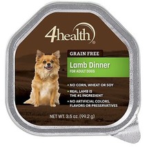 4health Grain Free 300205130 Adult Lamb Dinner Wet Dog Food 3.5 oz, 1 Single Can - £7.34 GBP