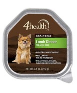 4health Grain Free 300205130 Adult Lamb Dinner Wet Dog Food 3.5 oz, 1 Si... - £7.45 GBP