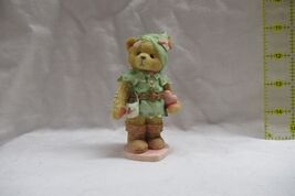Cherished Teddies Robin YOU STEAL MY HEART AWAT Bear in Green Outfit Fig... - $29.95