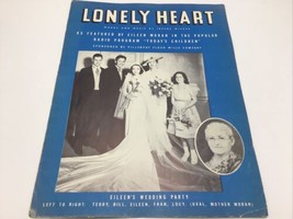 Lonely Heart Sheet Music Vintage 1936 Today&#39;s Children Pillsbury Flour Radio - £7.87 GBP