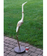 C. Jere Polished Onyx Stone &amp; Brass Mid Century Sculpture Crane Heron Bi... - $1,670.21 CAD