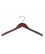 Only Hangers Flat Petite Size Wooden Dress Hangers (Walnut &amp; Chrome) 10pk - $27.07