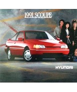 1991 Hyundai SCOUPE sales brochure catalog US 91 LS - €6,07 EUR
