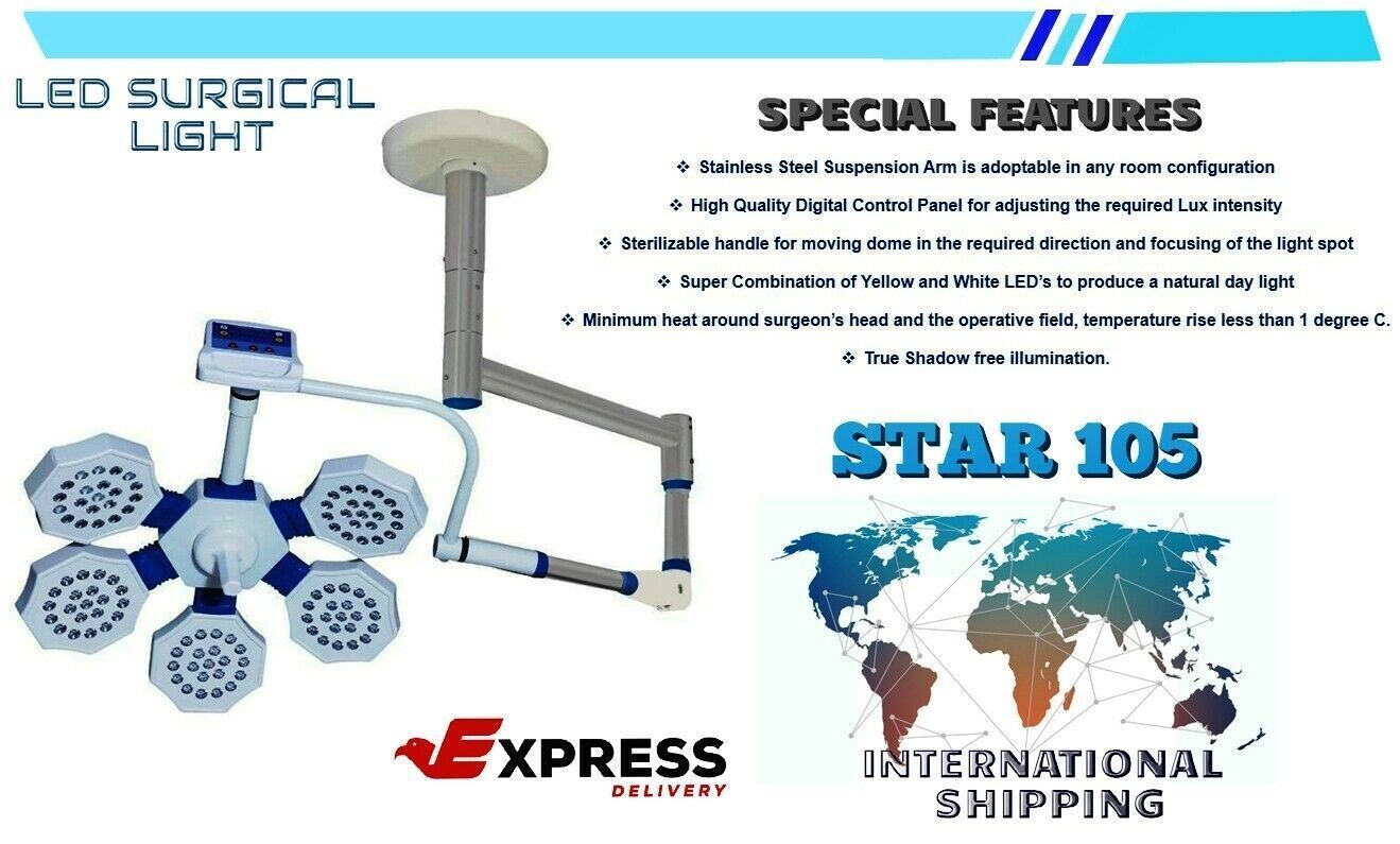 Examination and Surgical LED Light Operation Theater Light Dual OT Light... - $1,376.10