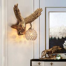 interoknack Flying Eagle Wall Sconce  Gold Animal Decorative Lamp with ... - $360.00